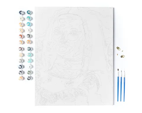 Gruba Mona Lisa - zestaw do malowania po cyferkach