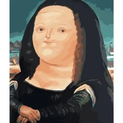 Gruba Mona Lisa - zestaw do malowania po cyferkach