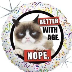 Grumpy Cat Kot okrągły balon foliowy na urodziny 18"