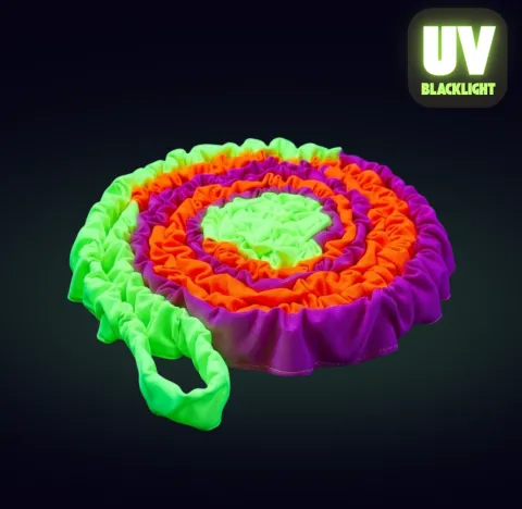 Guma sensoryczna animacyjna neonowa 3 kolorowa klasyczna 5 m + świecąca w UV