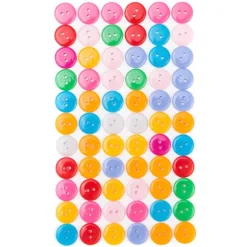 Guziki samoprzylepne 12 mm MIX 66 szt