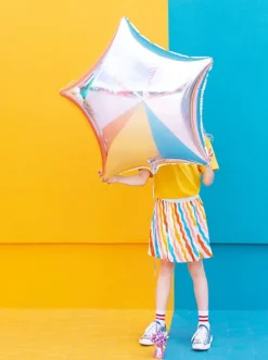Gwiazdka duża - balon foliowy 70 cm różne kolory