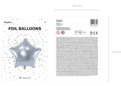 Gwiazdka duża - balon foliowy 70 cm różne kolory