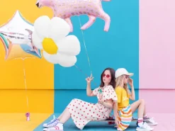 Gwiazdka duża - balon foliowy 70 cm różne kolory