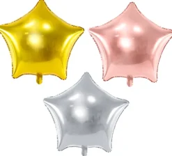 Gwiazdka duża - balon foliowy 70 cm różne kolory