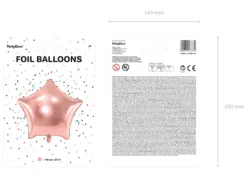 Gwiazdka duża - balon foliowy 70 cm różne kolory