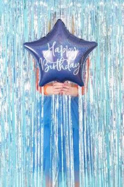 Gwiazdka Happy Birthday balon foliowy 40 cm różne kolory