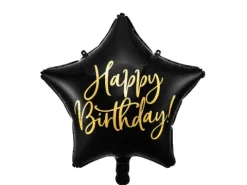 Gwiazdka Happy Birthday balon foliowy 40 cm różne kolory