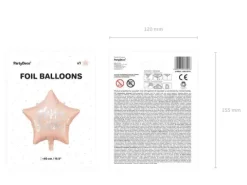 Gwiazdka Happy Birthday balon foliowy 40 cm różne kolory