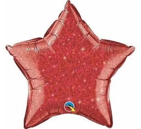 Gwiazdka HOLOGRAFICZNA Qualatex balon foliowy 20''