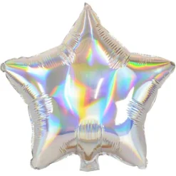 Gwiazdka opalizujący balon foliowy HOLO 18''