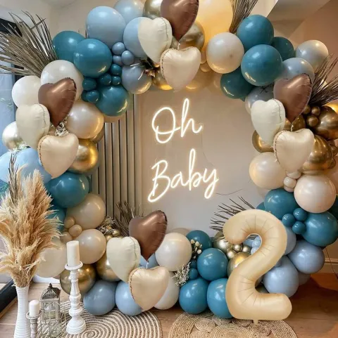 Gwiazdka satynowa matowa balon foliowy 18 cali brązowa