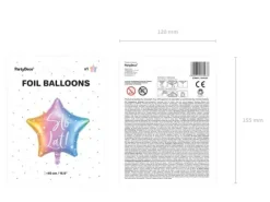 Gwiazdka Sto lat balon foliowy 40 cm różne kolory