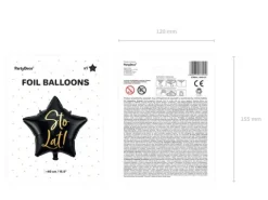 Gwiazdka Sto lat balon foliowy 40 cm różne kolory