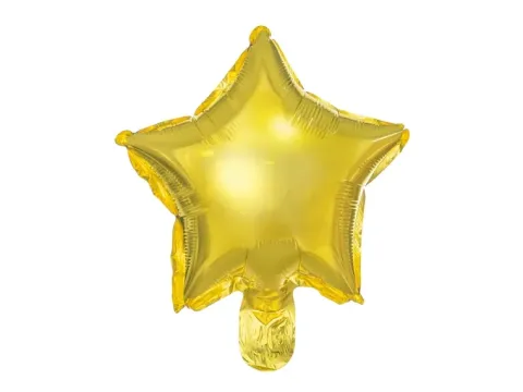 Gwiazdka złota balon foliowy na powietrze 25 cm zestaw 25 szt.