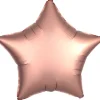 Gwiazdka satynowa balon foliowy 19 cali/ 48 cm miedziany