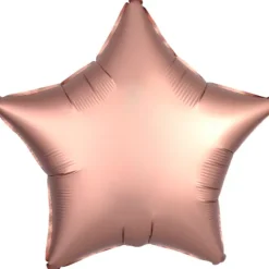Gwiazdka satynowa balon foliowy 19 cali/ 48 cm miedziany