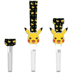Gwizdek trąbka rozwijana Pokemon Pikachu - 8 szt.