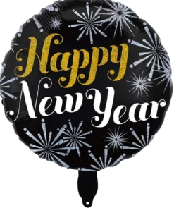 Happy New Year balon foliowy 18 cali SYLWESTER