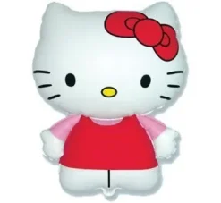 Hello Kitty z kokardką balon foliowy 14"