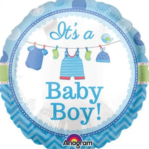 It's a BABY BOY okrągły balon foliowy Anagram 9''