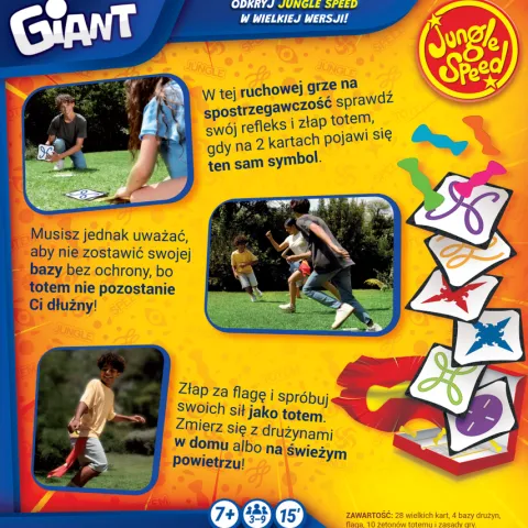 Jungle Speed Giant Gigant gra plenerowa towarzyska XL