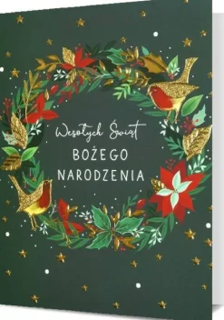 Kartka okolicznościowa Boże Narodzenie Wianek
