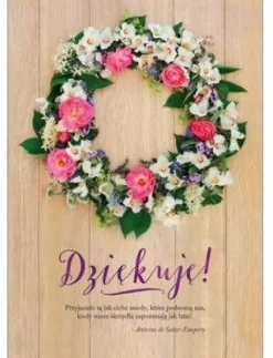 Kartka okolicznościowa Dziękuje!