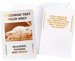 Kartka urodzinowa karnet BABY YODA Gwiezdne Wojny