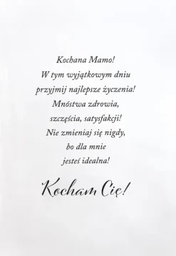 Kartka okolicznościowa na Dzień Mamy "Dziękuję za wszystko Mamo"