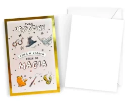 Kartka urodzinowa karnet Harry Potter Magia
