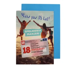 Kartka urodzinowa Masz już 18 -lat Dowód Osobisty