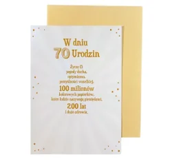 Kartka urodzinowa 70 To Wcale nie tak dużo!