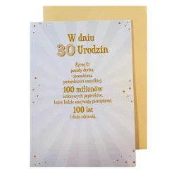 Kartka urodzinowa 30 To Wcale nie tak dużo!