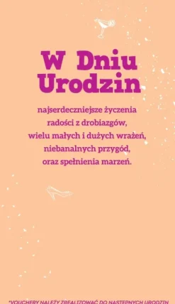 Kartka urodzinowa Urodzinowe Vouchery dla NIEJ