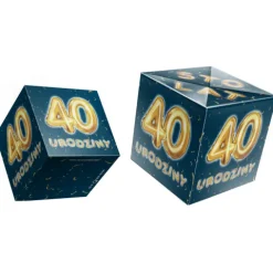 Kartka urodzinowa wybuchająca konfetti - 40 urodziny