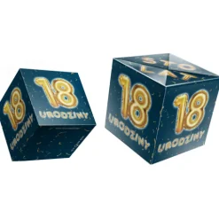 Kartka urodzinowa wybuchająca konfetti - 18 urodziny