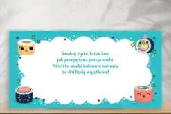 Kartka z życzeniami Wszystkiego SUSHIlepszego z SUSHI