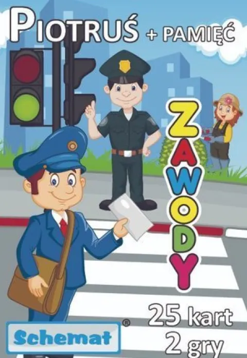 Karty do gry Piotruś i Pamięć różne wzory 25 szt.