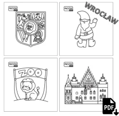 Karty do zabaw WROCŁAW zestaw 15 szt. do wydruku PDF