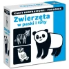 KARTY KONTRASTOWE ZWIERZĘTA W PASKI I ŁATY GRA EDUKACYJNA KAPITAN NAUKA