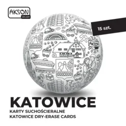 Karty suchościeralne KATOWICE zestaw 15 szt.