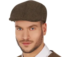 Kaszkiet lata 20-te 30-te Beret angielski w jodełkę