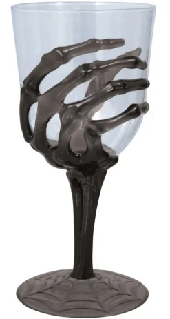 Kielich plastikowy ręka szkieleta halloween 18,5 cm