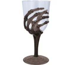 Kielich plastikowy ręka szkieleta halloween 18,5 cm
