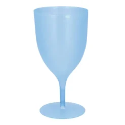 Kieliszek do wina, plastikowy, niebieski 350 ml
