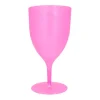 Kieliszek do wina, plastikowy, różowy 350 ml