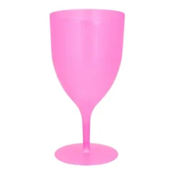 Kieliszek do wina, plastikowy, różowy 350 ml