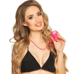 Kieliszek kolorowy, plastikowy na łańcuszku 1 szt. 50 ml mix kolorów