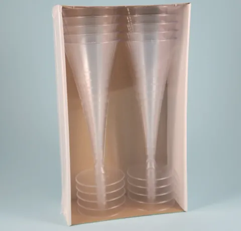 Kieliszki do szampana plastikowe jednorazowe 120ml 10 szt.